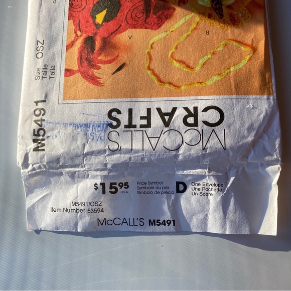 🪡 McCall’s Craft Bird Purses Sewing Pattern 5491 - Picture 2 of 5